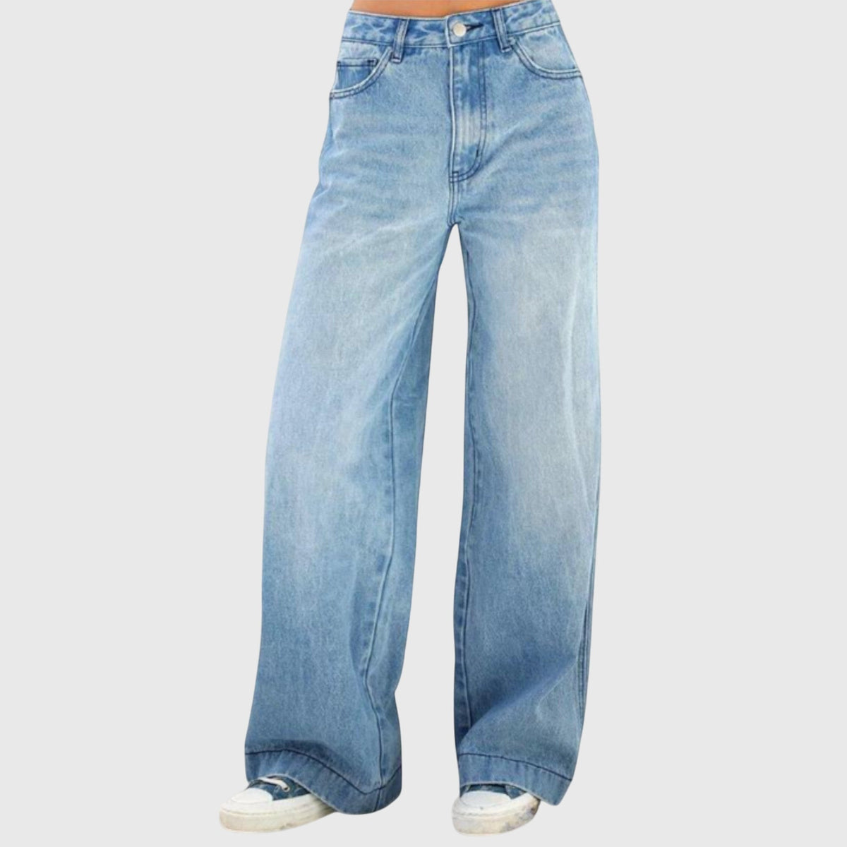 High Rise Baggy Wide Leg Jeans