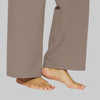 High Waist Stretch Wide Leg Pull On Pants