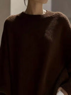 Oversized Batwing Sleeve Knit Sweater