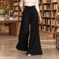 Pleated Wide Leg Paperbag Waist Pants