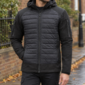 Quilted Hybrid Hooded Jacket