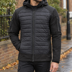Quilted Hybrid Hooded Jacket