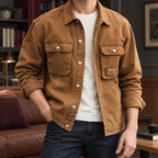 Relaxed Fit Cotton Utility Jacket