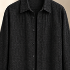 Relaxed Fit Geometric Textured Shirt