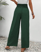 Relaxed Geometric Print Wide Leg Pants