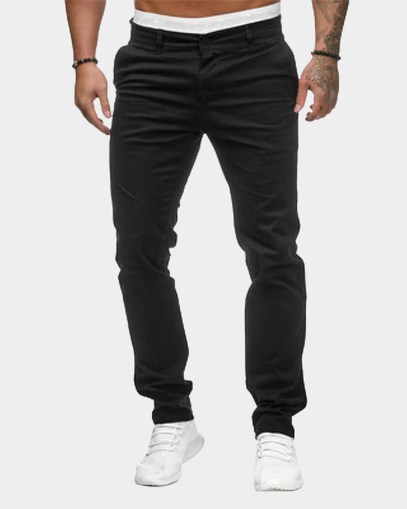 Slim Tapered Cotton Chino Pants