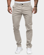 Slim Tapered Cotton Chino Pants