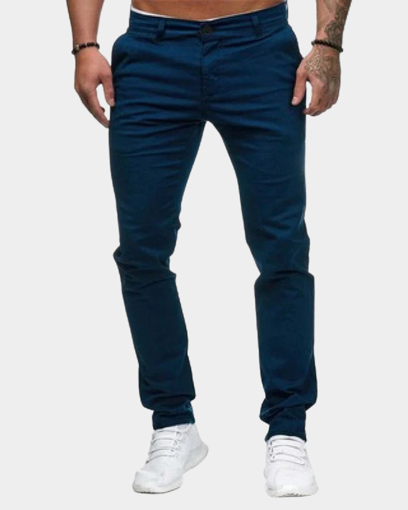 Slim Tapered Cotton Chino Pants