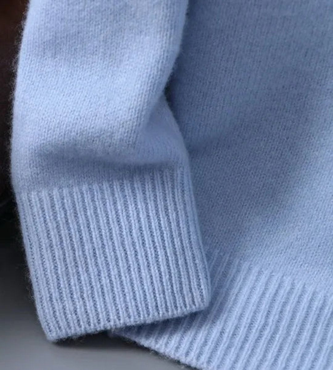Soft Mohair Blend Crew Neck Sweater