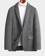 Textured Single Breasted Casual Blazer